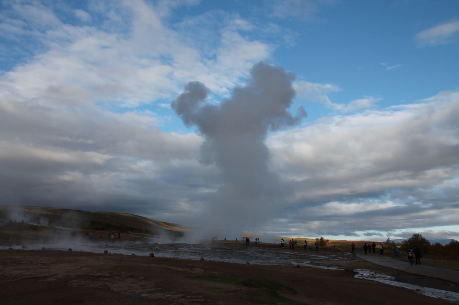 Grosser Geysir Ausbruch Island Entdeckerreisen